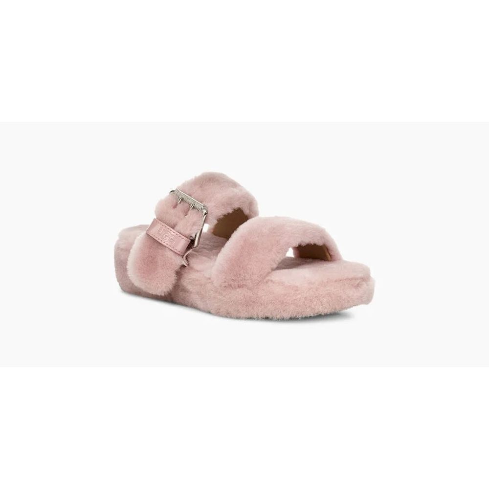 UGG 6 Fuzz Yeah Genuine Shearling Slipper Pink